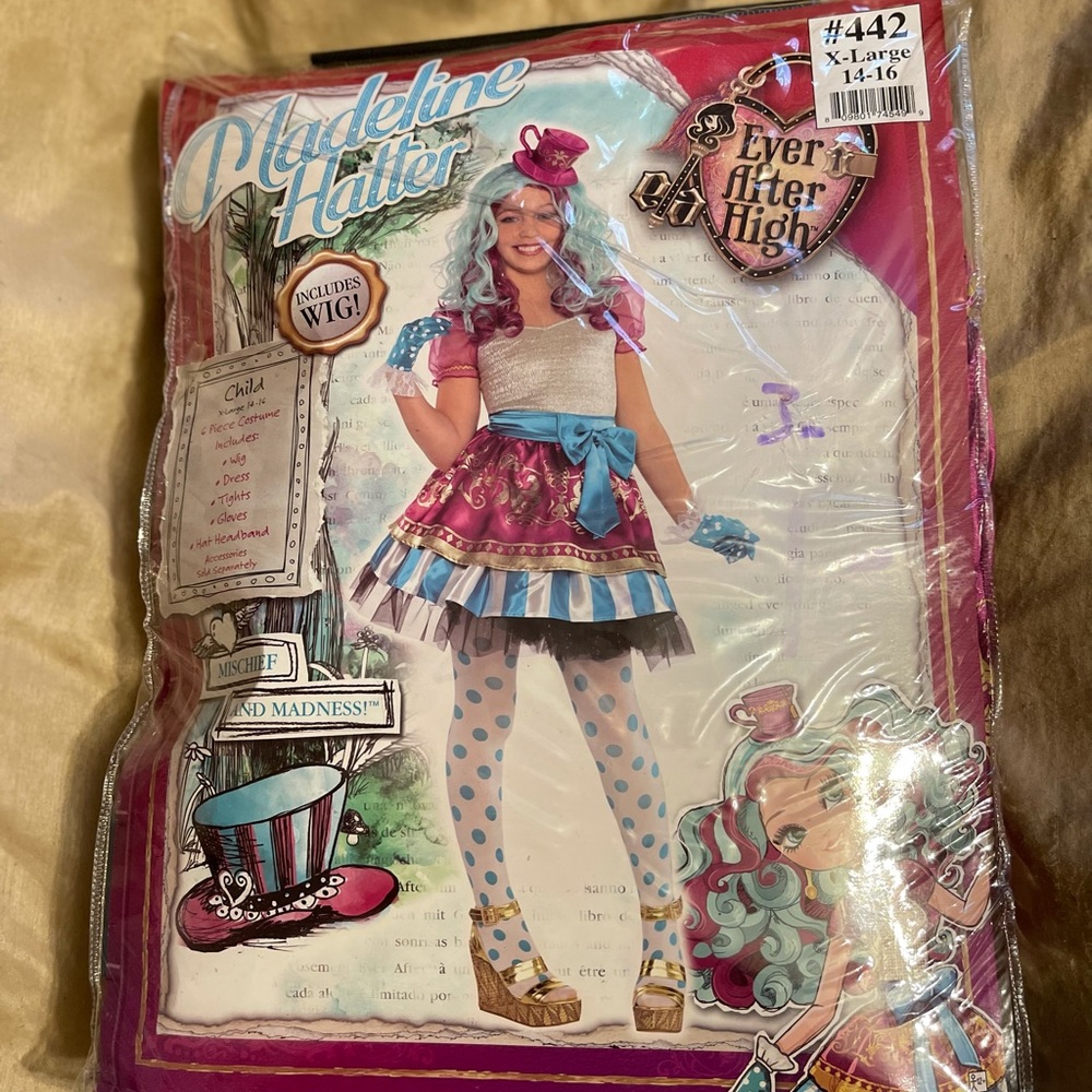 Madeleine hatter Halloween costume ever after high